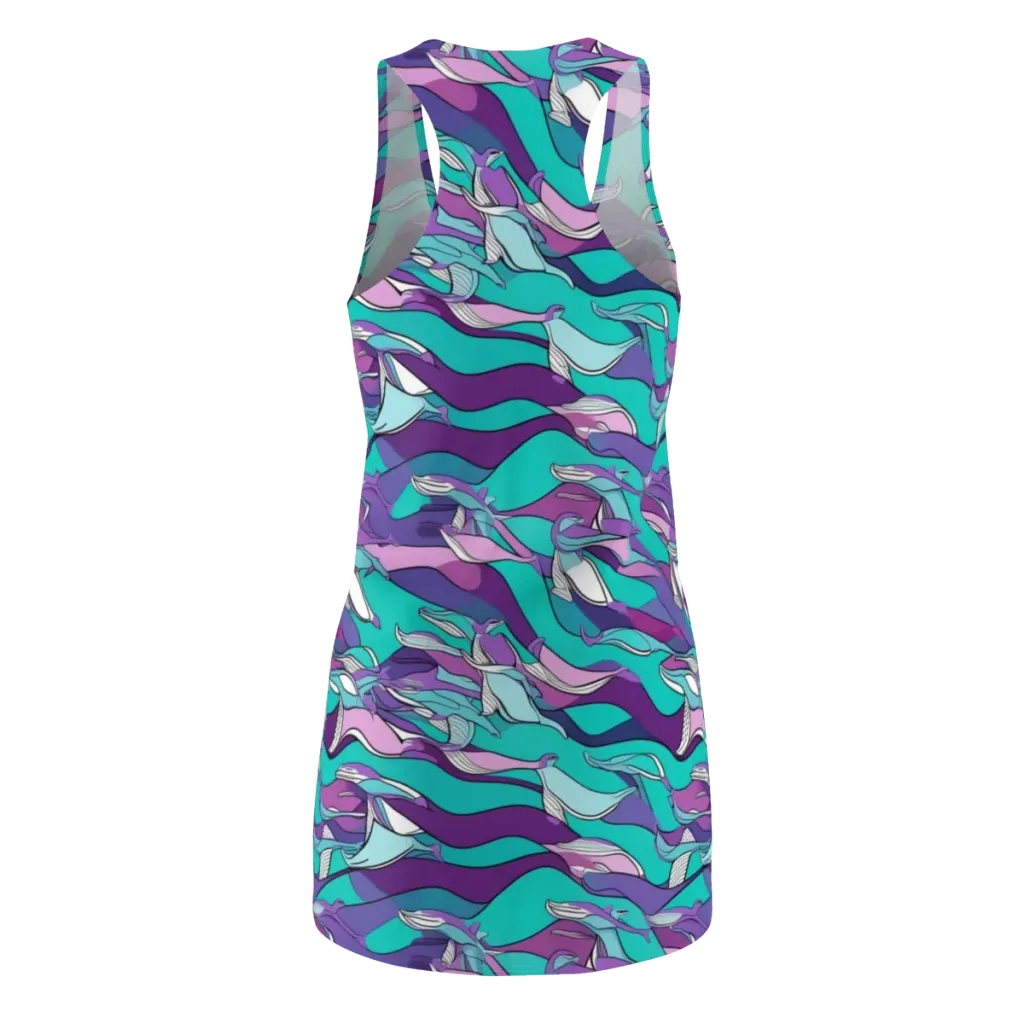 Neon Migrations on Racerback Dress — Back