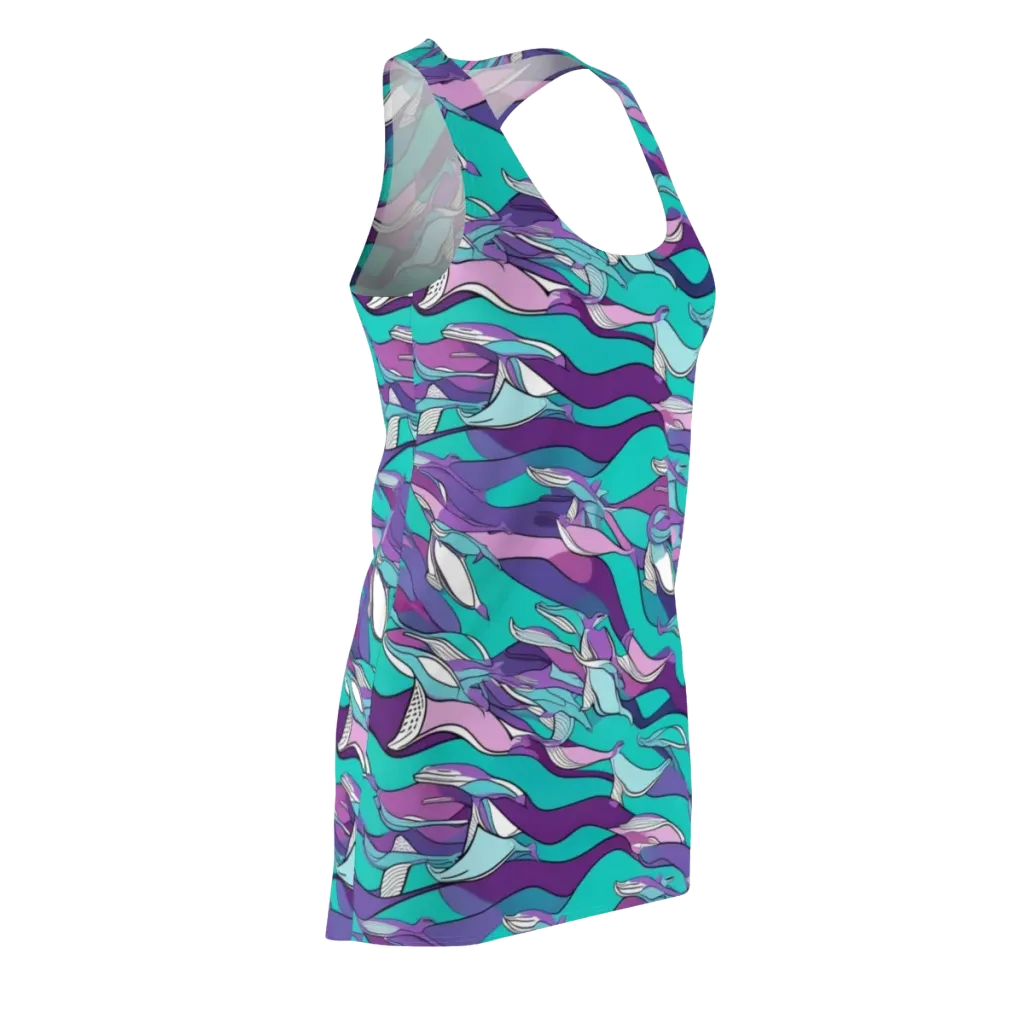 Neon Migrations on Racerback Dress — Front Side