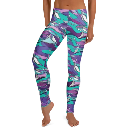 Neon Migrations on a Leggings