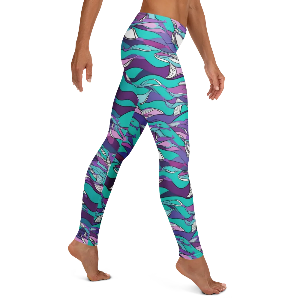 Neon Migrations on Leggings — Right