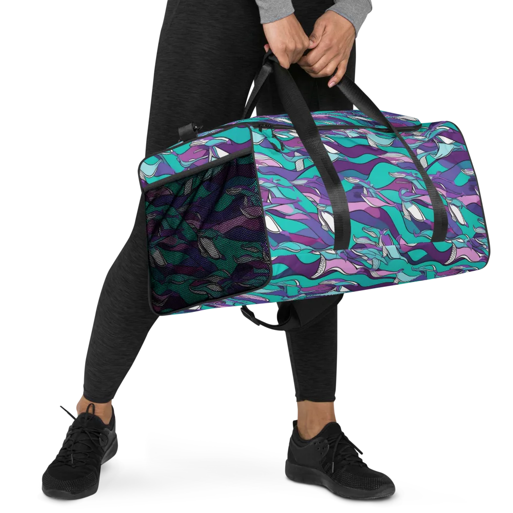 Neon Migrations on Duffle Bag — Right Front