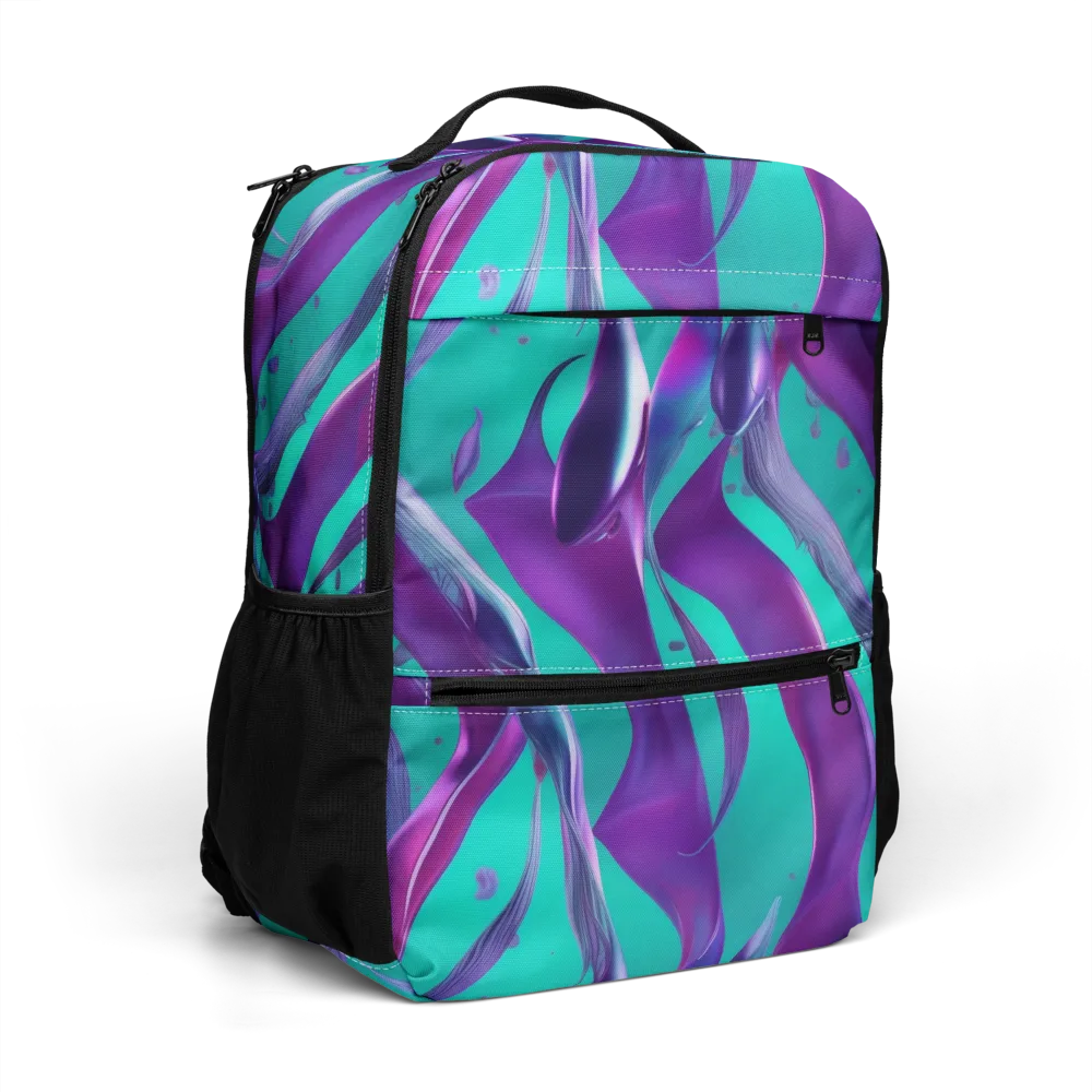 Deep-sea Ribbons on Utility Backpack — Right Front