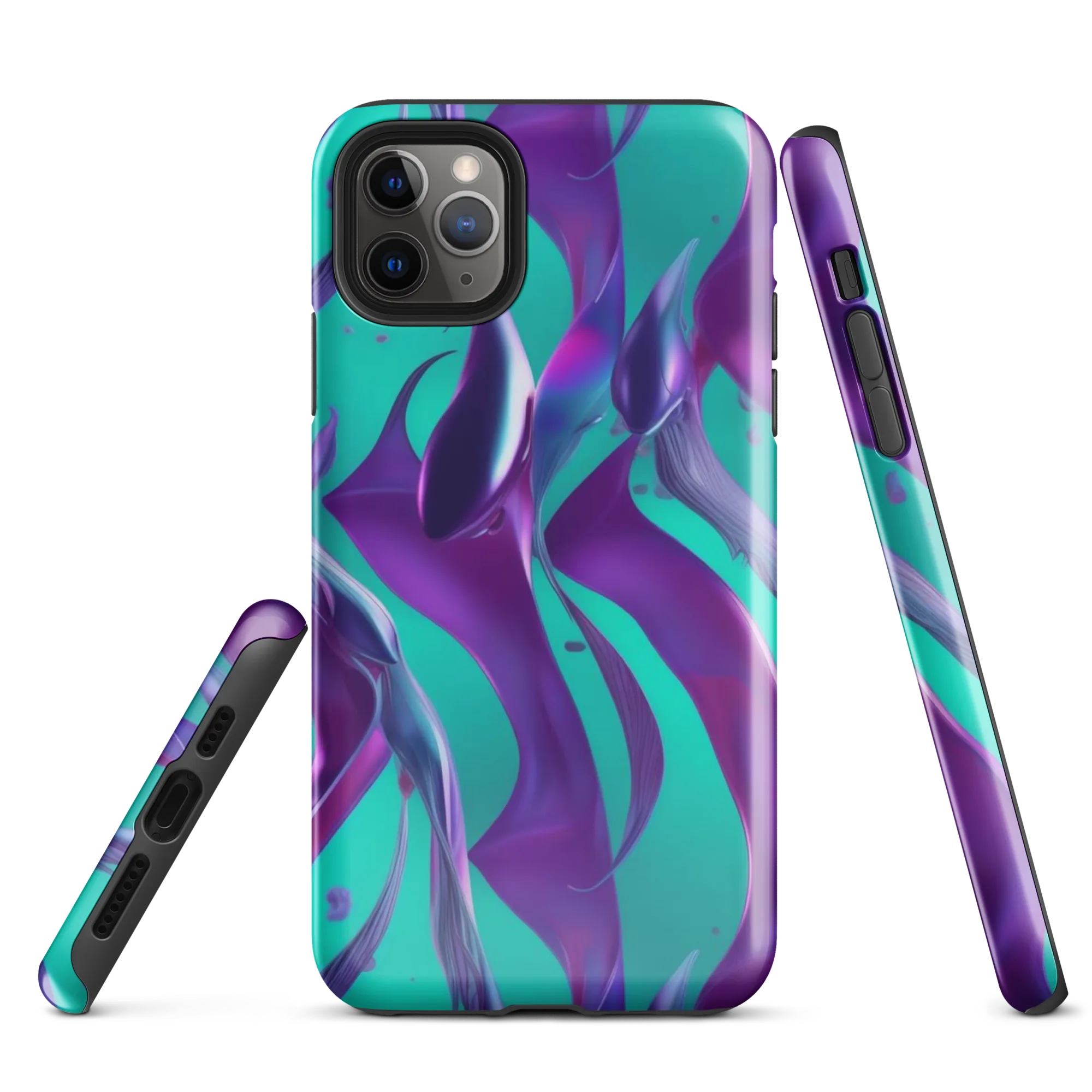 Deep-sea Ribbons on Tough Case for iPhone® — Front