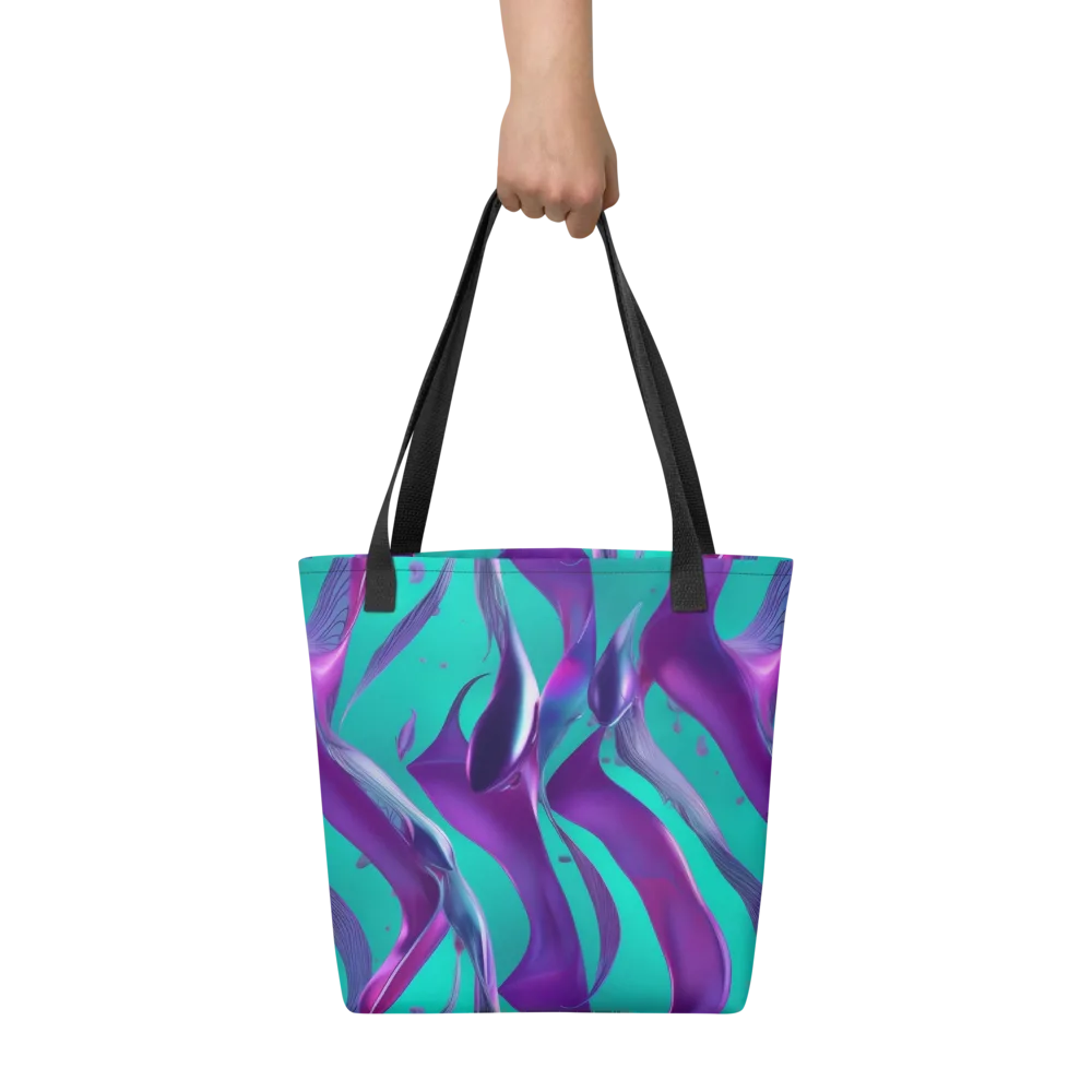 Deep-sea Ribbons on Tote Bag — Front