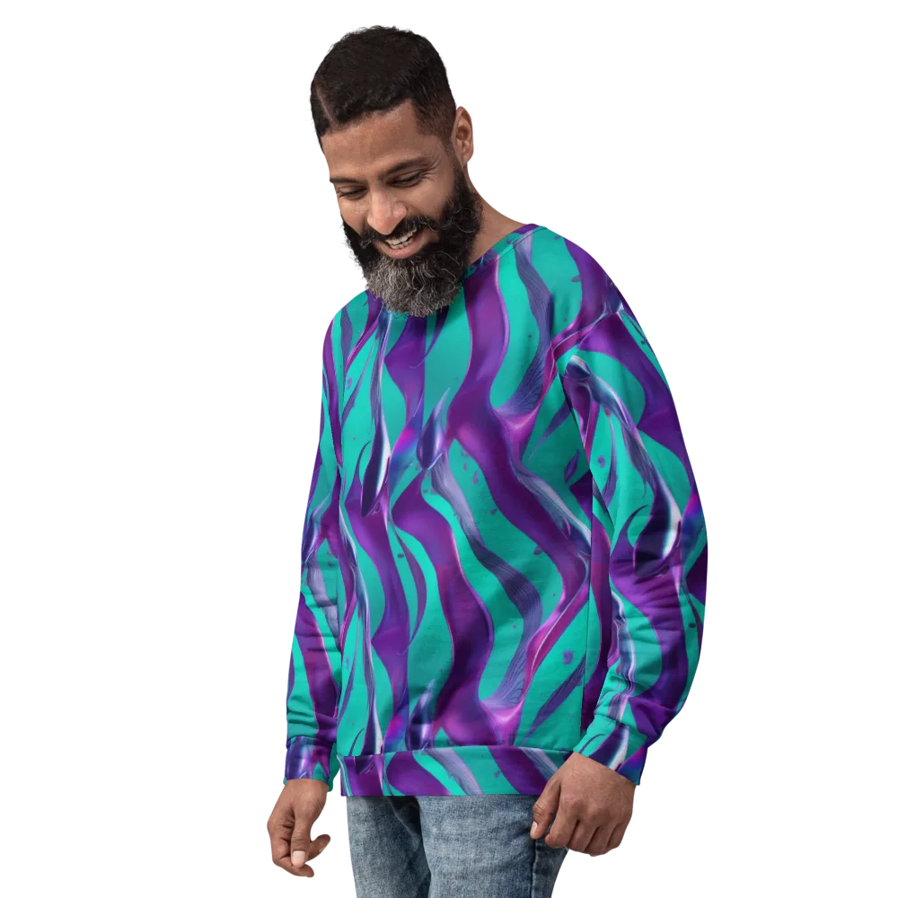 Deep-sea Ribbons on Sweatshirt — Left Front