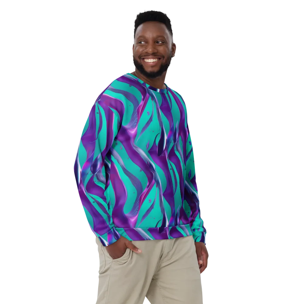 Deep-sea Ribbons on Sweatshirt — Front