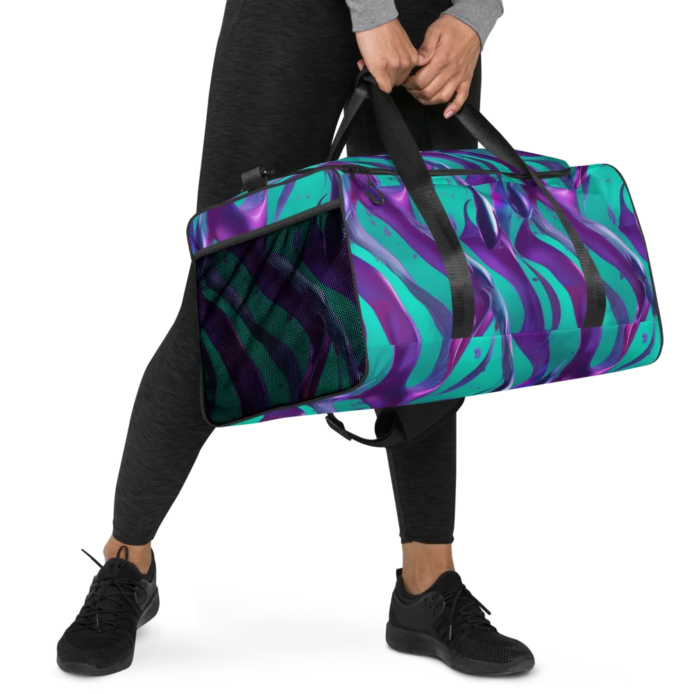 Deep-sea Ribbons on Duffle Bag — Right Front