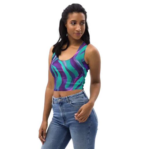 Deep-sea Ribbons on a Crop Top