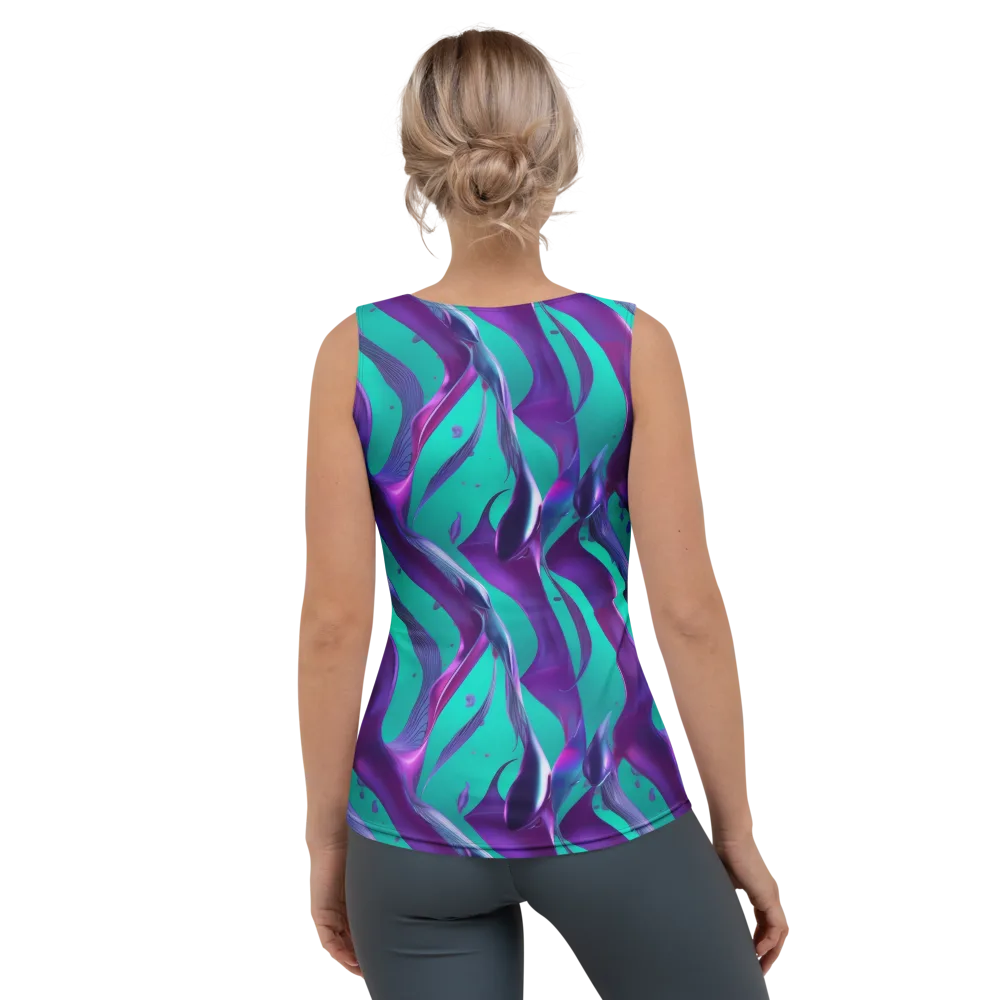 Deep-sea Ribbons on Women's Tank Top — Back