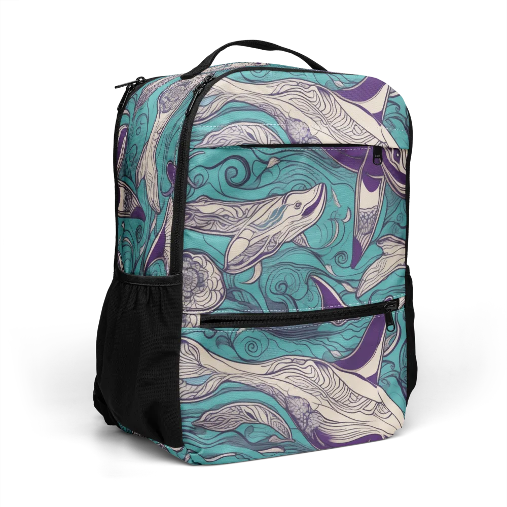 Turquoise Leviathan on Utility Backpack — Right Front