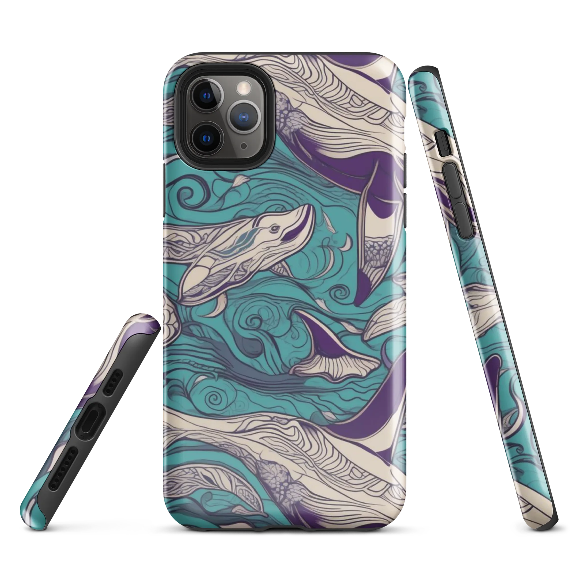 Turquoise Leviathan on Tough Case for iPhone® — Front