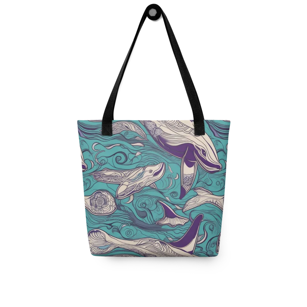 Turquoise Leviathan on Tote Bag — Front