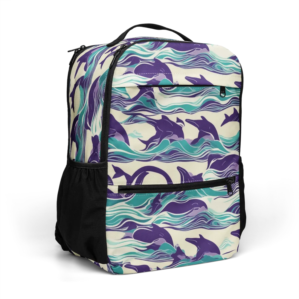Cerulean Leap on Utility Backpack — Right Front