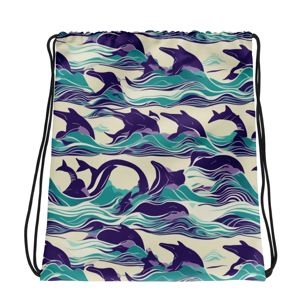 Cerulean Leap on Drawstring Bag — Photo