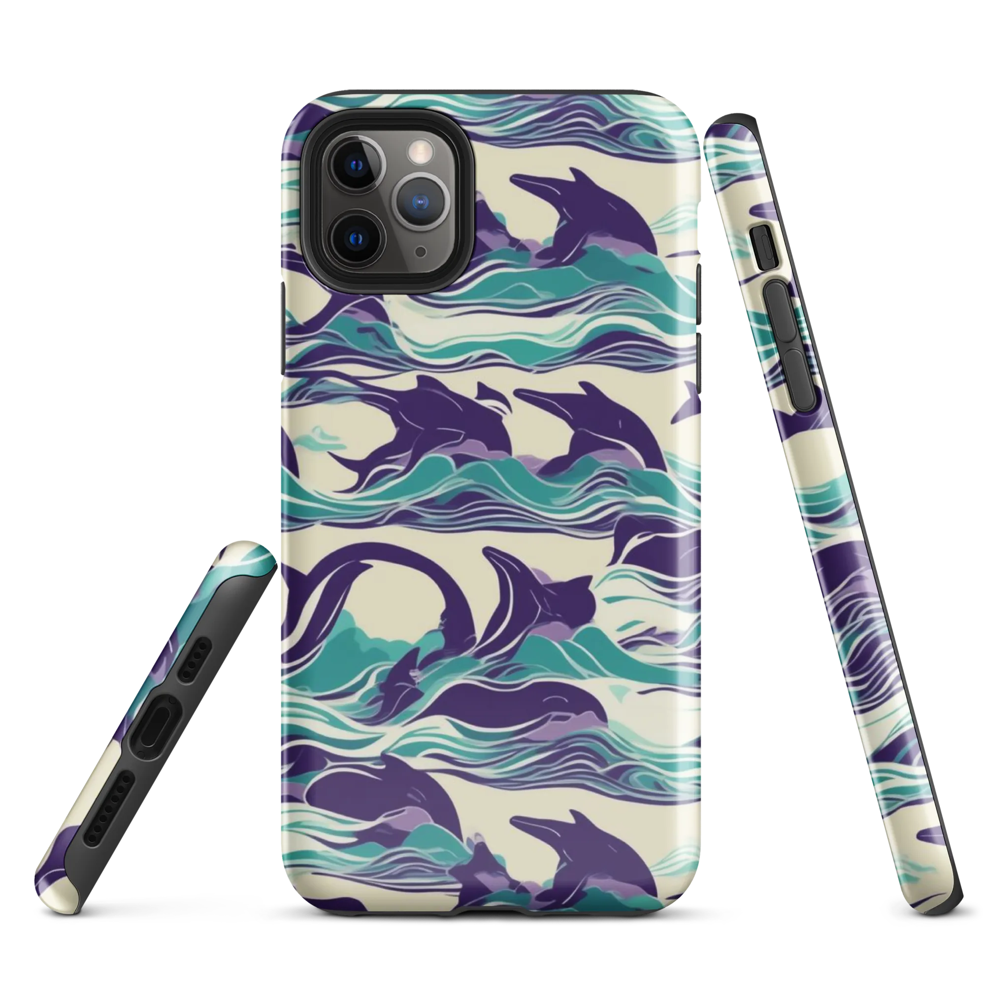 Cerulean Leap on Tough Case for iPhone® — Front