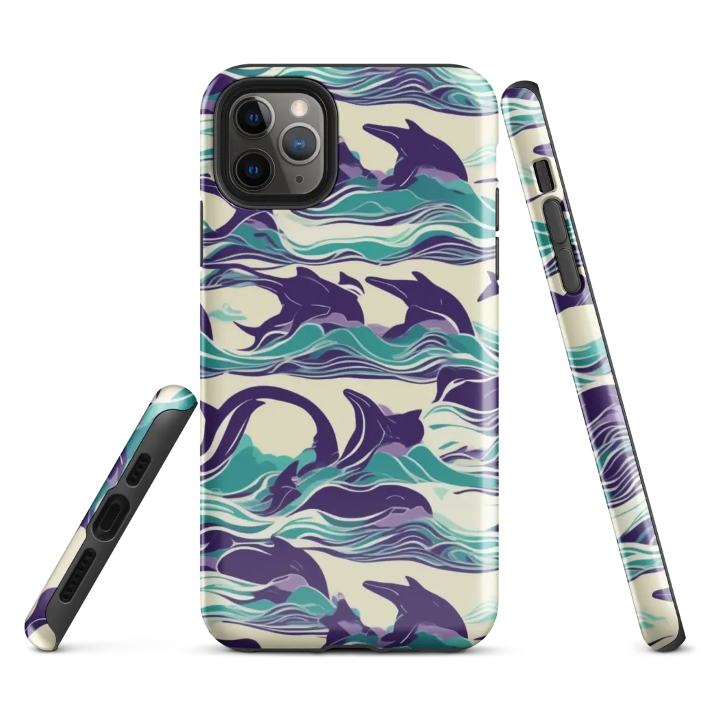 Cerulean Leap on Tough Case for iPhone® — Front