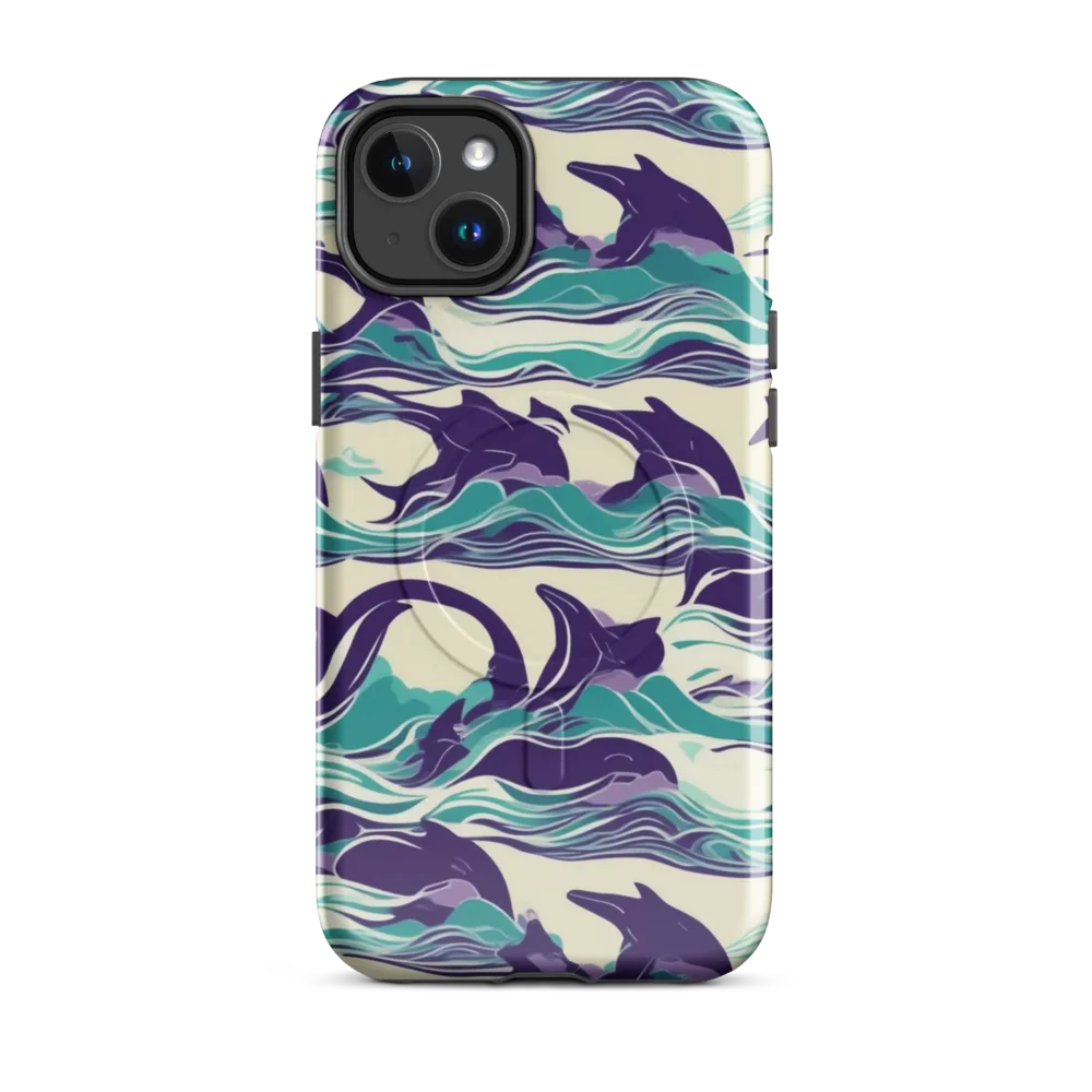 Cerulean Leap on MagSafe Tough Case for iPhone® — Front