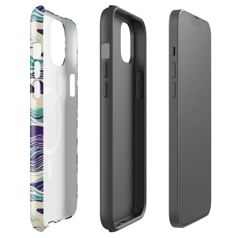 Cerulean Leap on MagSafe Tough Case for iPhone® — Front