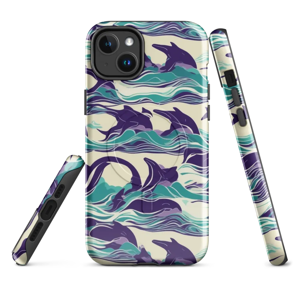 Cerulean Leap on MagSafe Tough Case for iPhone® — Front