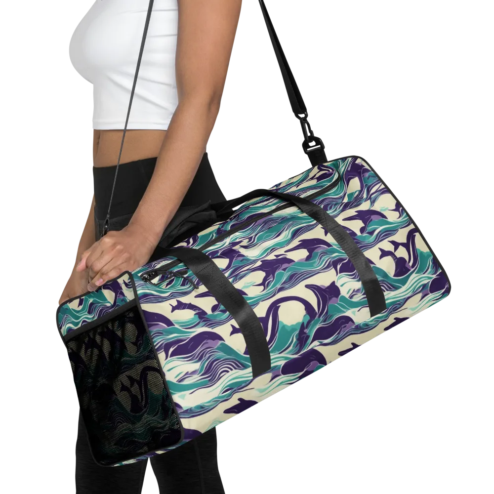 Cerulean Leap on Duffle Bag — Front
