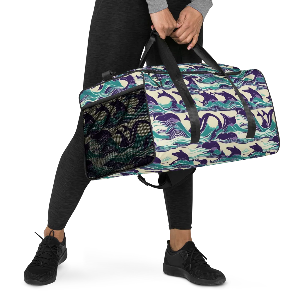 Cerulean Leap on Duffle Bag — Right Front