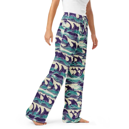 Cerulean Leap on a Women's Pajama Pants