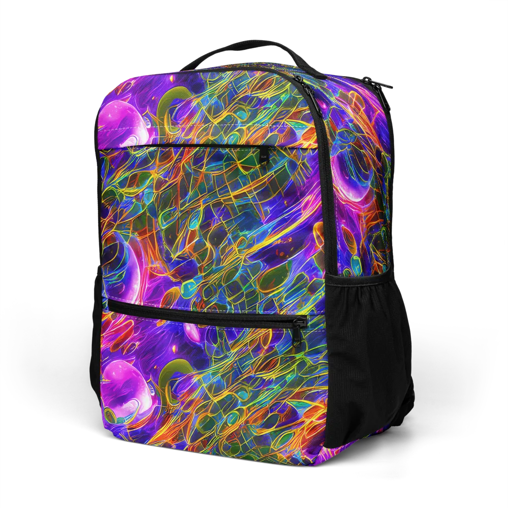 Radiant Tangent on Utility Backpack — Left Front