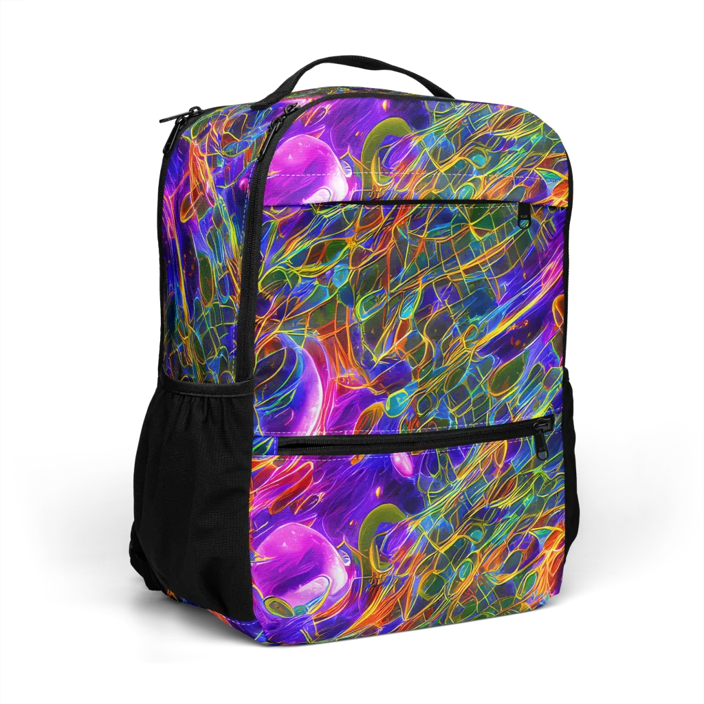 Radiant Tangent on Utility Backpack — Right Front
