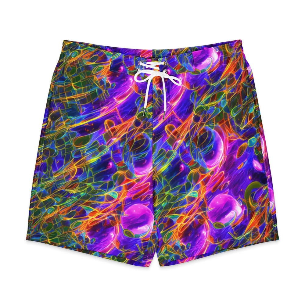Radiant Tangent on Men's Board Shorts — Front