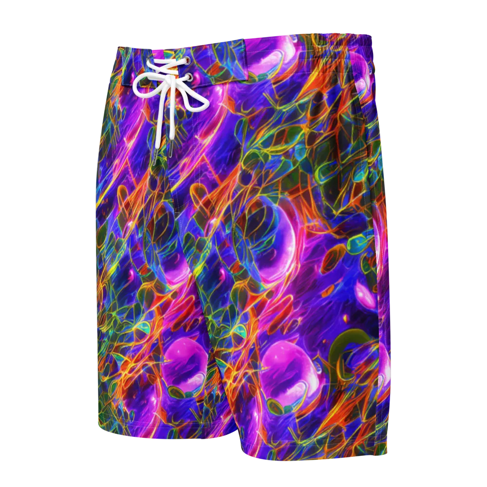 Radiant Tangent on Men's Board Shorts — Front
