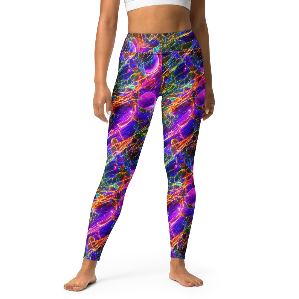 Radiant Tangent on Yoga Leggings — Front