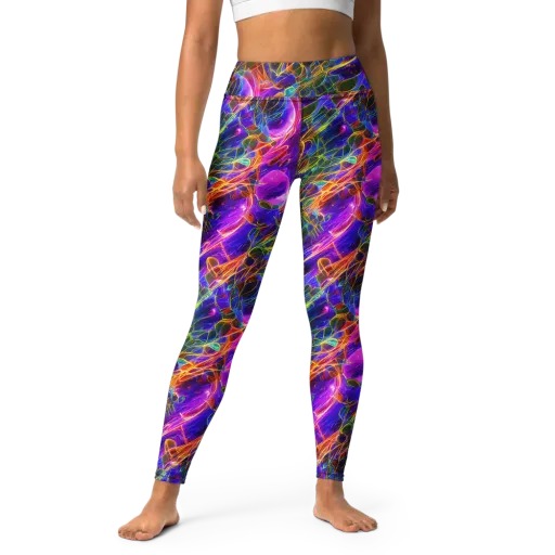 Radiant Tangent on a Yoga Leggings