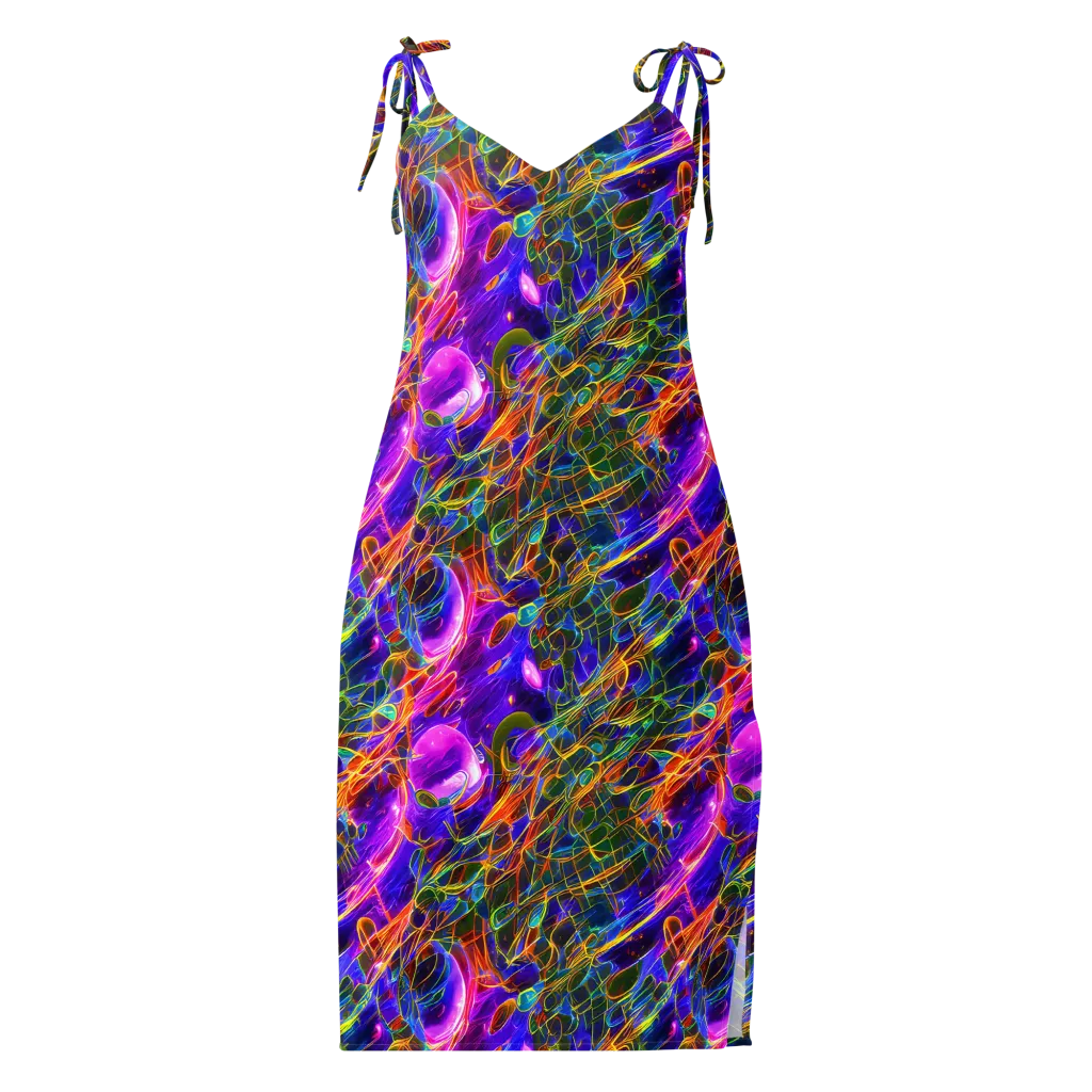 Radiant Tangent on Slip Dress — Front
