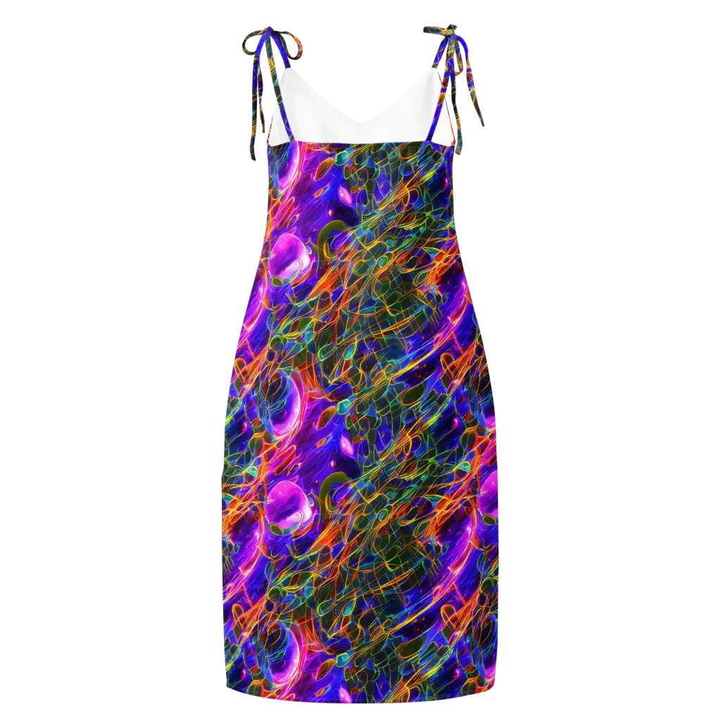 Radiant Tangent on Slip Dress — Back