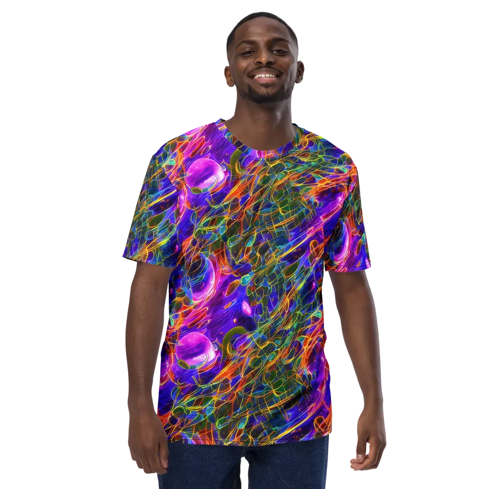 Radiant Tangent on Men's Crew Neck T-Shirt — Front