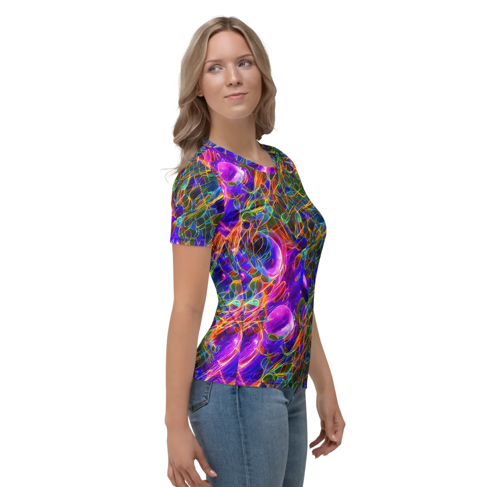 Radiant Tangent on Women's Crew Neck T-Shirt — Right