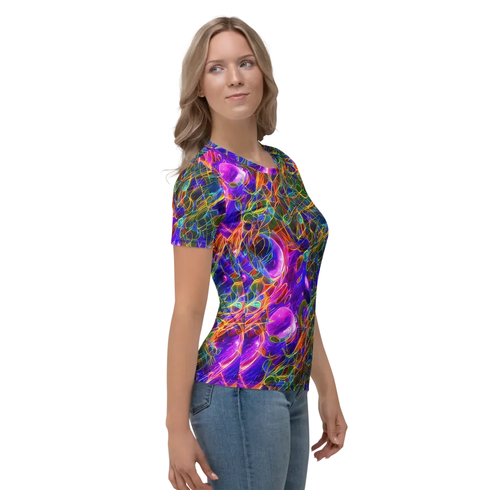 Radiant Tangent on Women's Crew Neck T-Shirt — Right