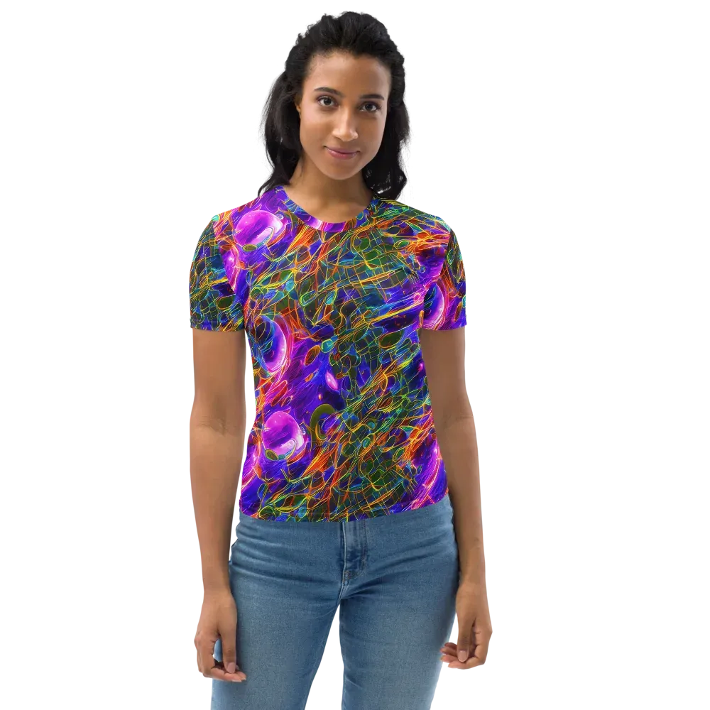 Radiant Tangent on Women's Crew Neck T-Shirt — Front