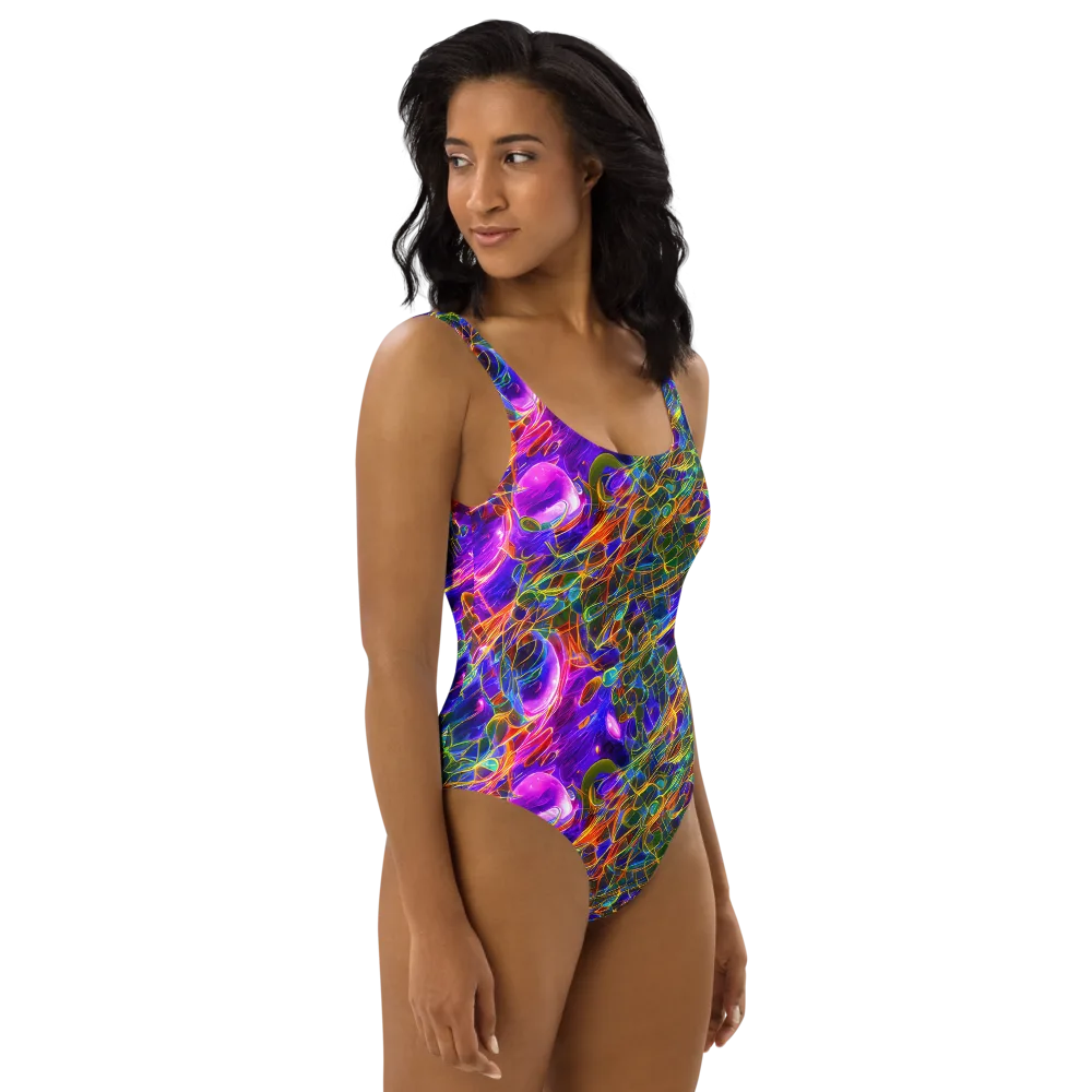 Radiant Tangent on One-Piece Swimsuit — Right