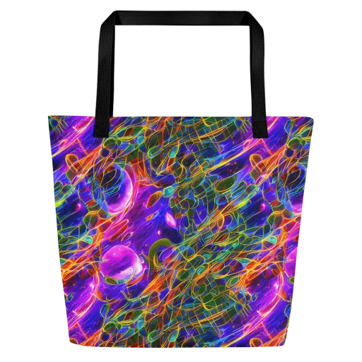 Radiant Tangent on a Large Tote Bag W/ Pocket