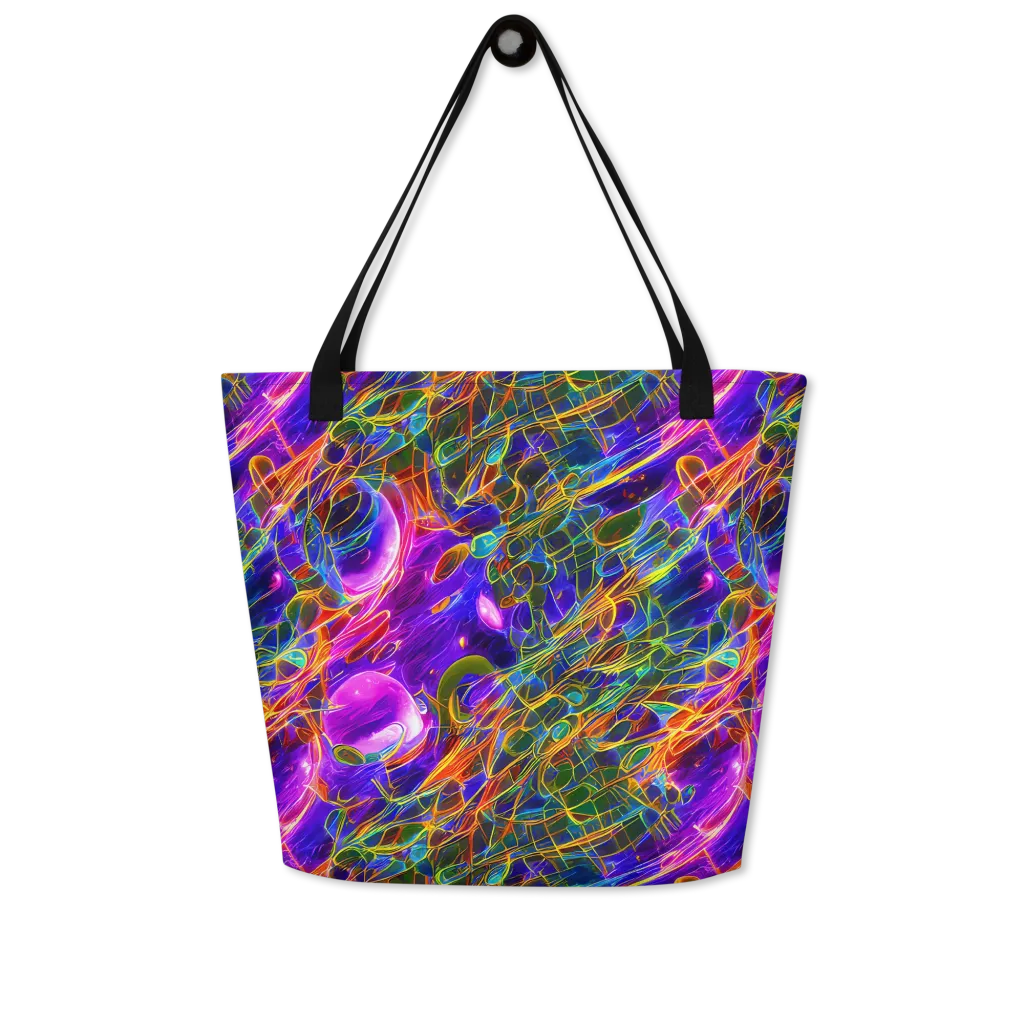 Radiant Tangent on Large Tote Bag W/ Pocket — Front
