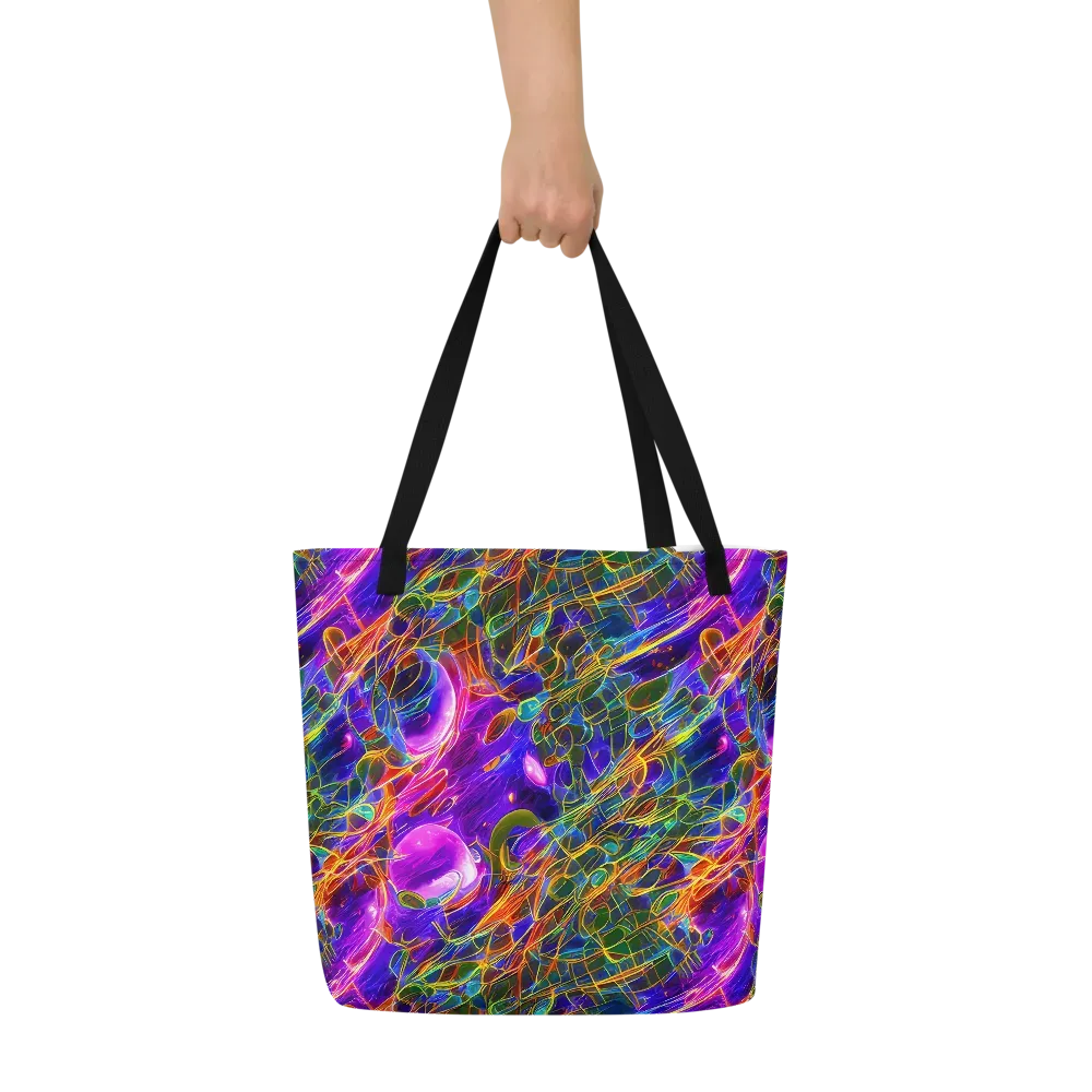 Radiant Tangent on Large Tote Bag W/ Pocket — Front