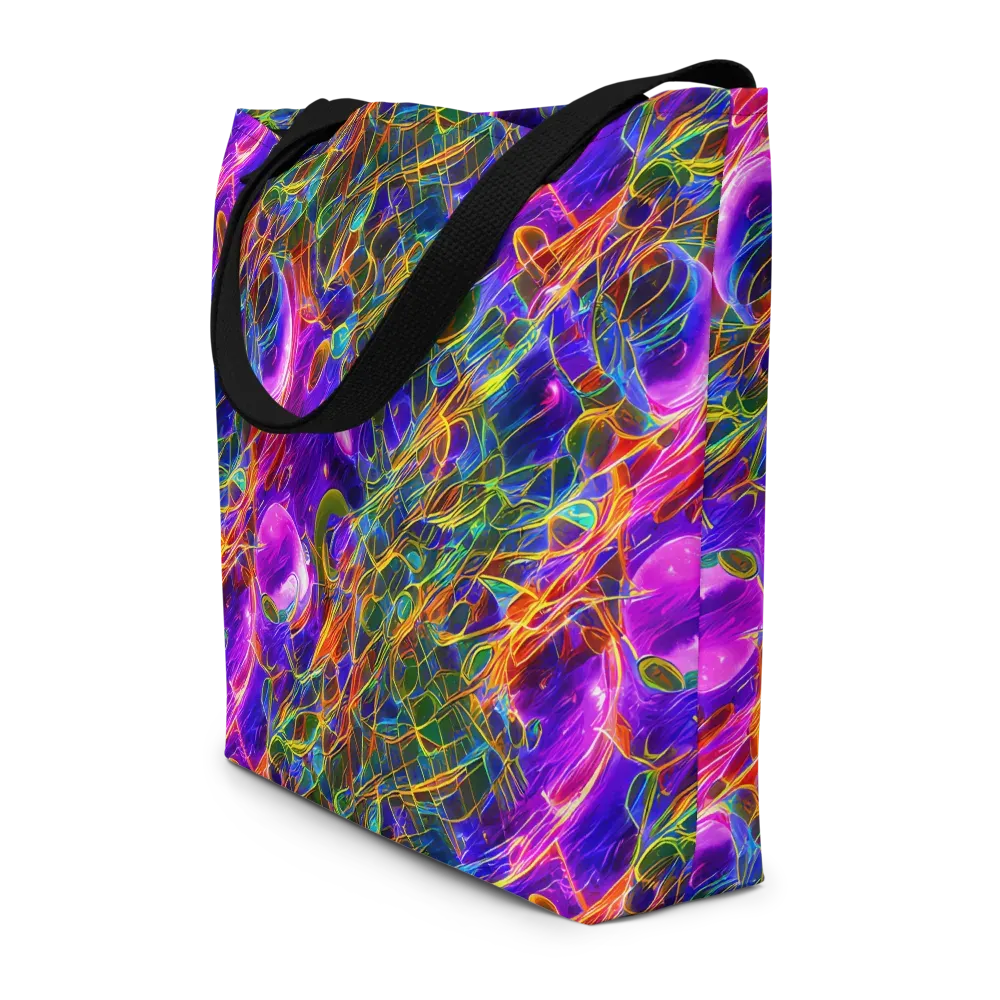 Radiant Tangent on Large Tote Bag W/ Pocket — Front