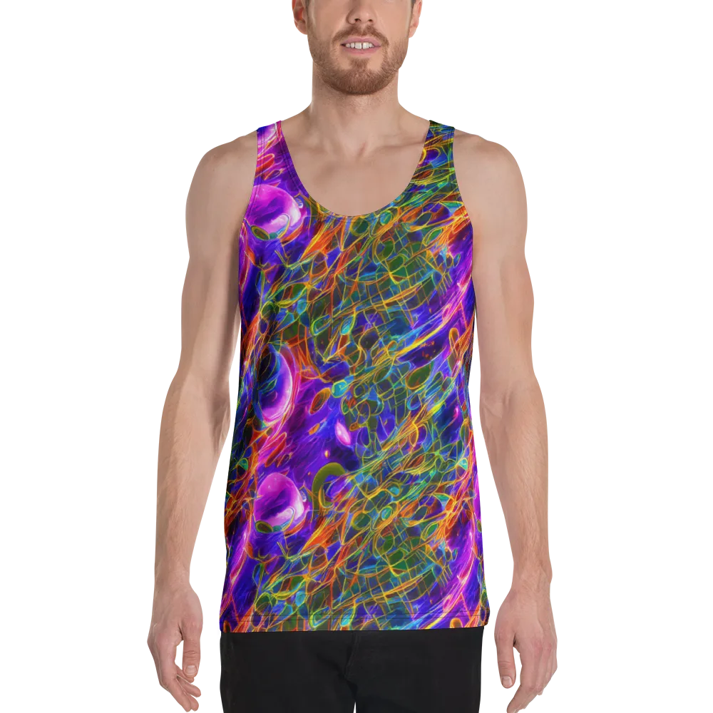 Radiant Tangent on Men's Tank Top — Front