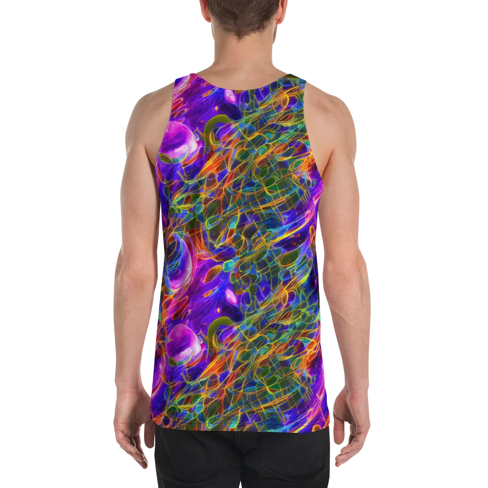 Radiant Tangent on Men's Tank Top — Back