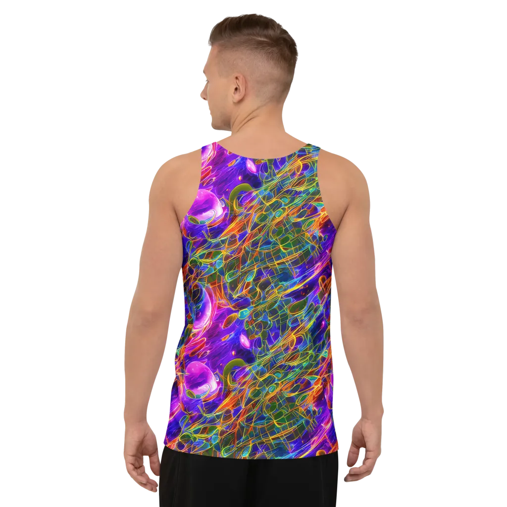 Radiant Tangent on Men's Tank Top — Back