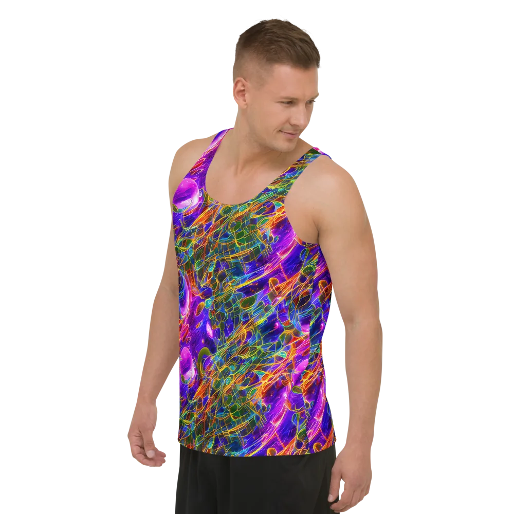 Radiant Tangent on Men's Tank Top — Left Front