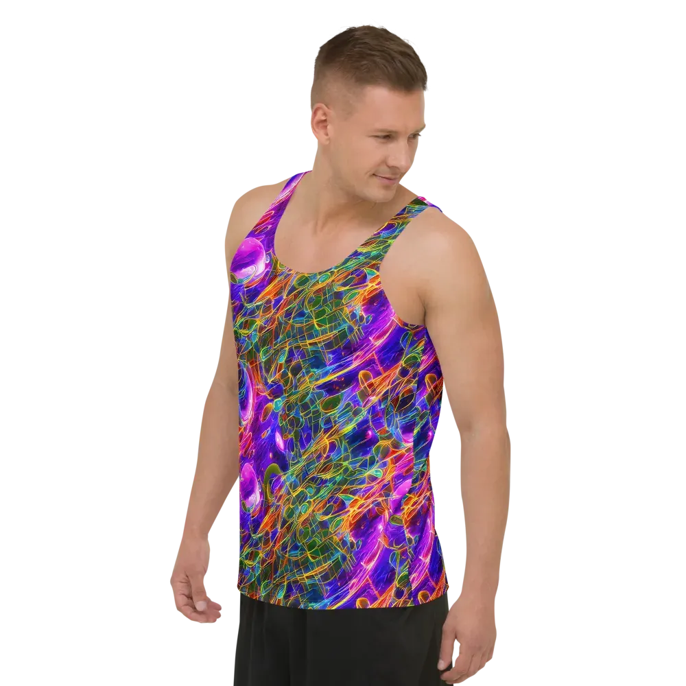 Radiant Tangent on Men's Tank Top — Left Front