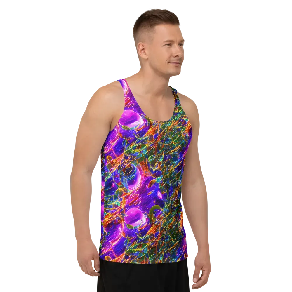 Radiant Tangent on Men's Tank Top — Right Front