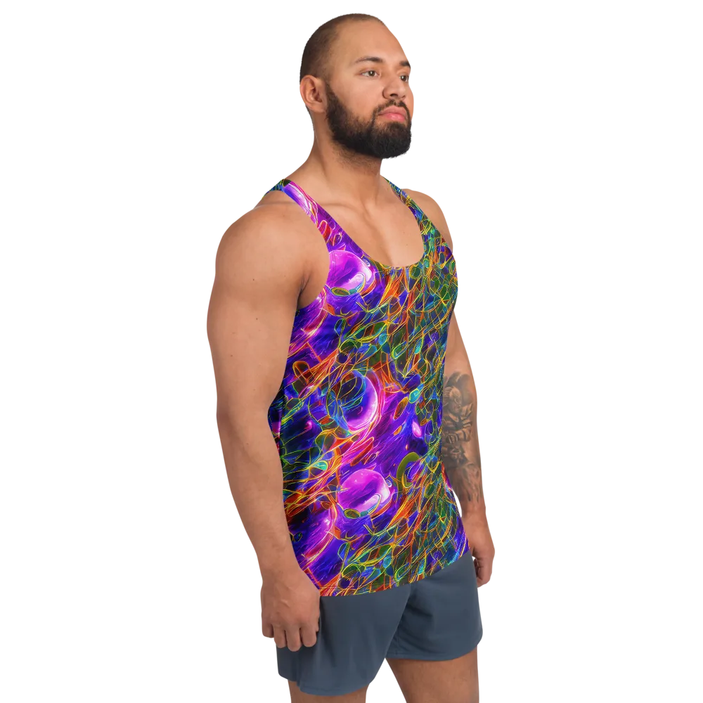 Radiant Tangent on Men's Tank Top — Right Front